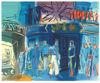 Raoul Dufy, Réception d'un amiral anglais sur un bateau francais, Raoul Dufy, Collection Pierre