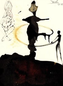 Salvador Dali, Composition (Michler/Löpsinger 1600; Field 69-3), Biblia Sacra, Limited Edition