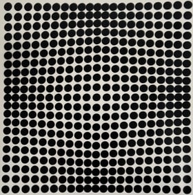 Victor Vasarely, Composition, Tiefenbilder, Limited Edition Héliogravure