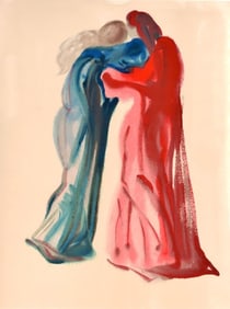 Salvador Dali, Dante and Beatrice (Michler/Löpsinger 1039-1138; Field 189-200), La Divine