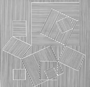 Victor Vasarely, Composition, Ondulatoires, Limited Edition Héliogravure