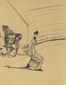 Henri de Toulouse-Lautrec, Écuyère de haute école, The Circus by Toulouse-Lautrec,