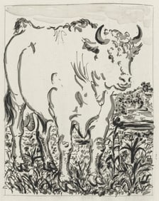 Pablo Picasso, Le Bœuf, Histoire naturelle, Limited Edition Lithograph