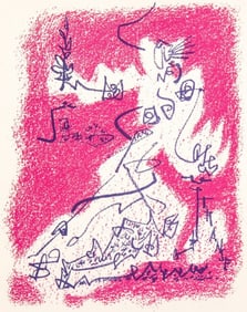 André Masson, Le départ, Souvenirs et portraits d'artistes, Limited Edition Lithograph