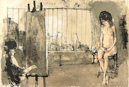 Jean Jansem, Atelier parisien, Au Temps de Paris Seine, Limited Edition Lithograph