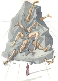 Salvador Dali, The Simoniac (Michler/Löpsinger 1039-1138; Field 189-200), La Divine Comé