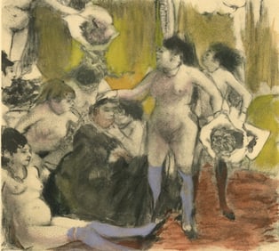 Edgar Degas, La Fete de la Patronne, E. Degas Monotypes, Limited Edition Monotype