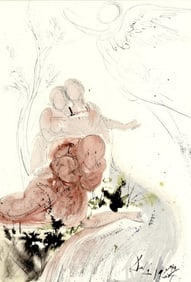Salvador Dali, Composition (Michler/Löpsinger 1600; Field 69-3), Biblia Sacra, Limited Edition