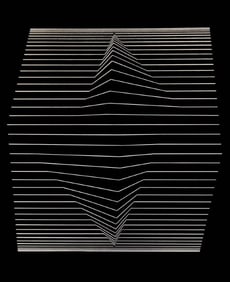 Victor Vasarely, Composition, Ondulatoires, Limited Edition Héliogravure