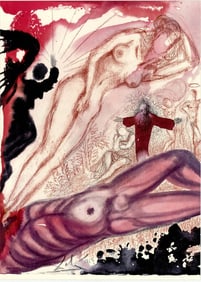 Salvador Dali, Composition (Michler/Löpsinger 1600; Field 69-3), Biblia Sacra, Limited Edition