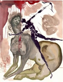 Salvador Dali, The Minotaur (Michler/Löpsinger 1039-1138; Field 189-200), La Divine Comé