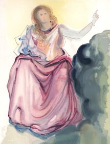 Salvador Dali, Beatrice resolves Dante’s doubts (Michler/Löpsinger 1039-1138; Field