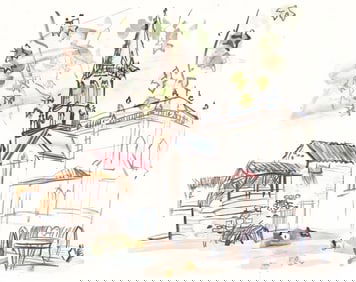 Raoul Dufy, L'église de Lestel, Vacances forcées