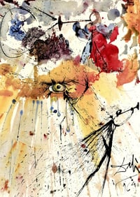 Salvador Dali, Composition (Michler/Löpsinger 1600; Field 69-3), Biblia Sacra, Limited Edition