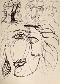 Pablo Picasso, Composition, Carnet de dessins de Picasso, Cahiers d’Art, Limited Edition