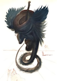 Salvador Dali, The Black Cherub (Michler/Löpsinger 1039-1138; Field 189-200), La Divine