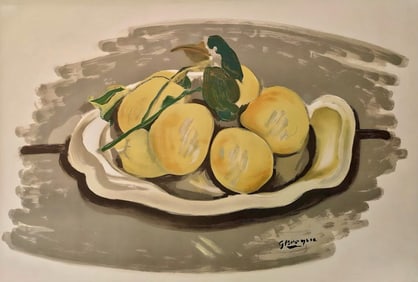 Georges Braque, Corbeille de fruits, Derrière le miroir, Limited Edition Lithograph