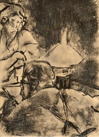 Edgar Degas, Famille Cardinal, E. Degas Monotypes, Limited Edition Monotype
