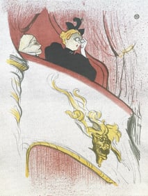 Henri de Toulouse-Lautrec, La Loge au Mascaron Doré, TLautrec, Philadelphia Museum of Art,