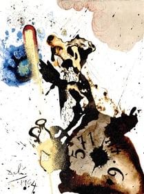 Salvador Dali, Composition (Michler/Löpsinger 1600; Field 69-3), Biblia Sacra, Limited Edition