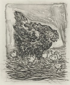 Pablo Picasso, La Mère poule, Histoire naturelle, Limited Edition Lithograph
