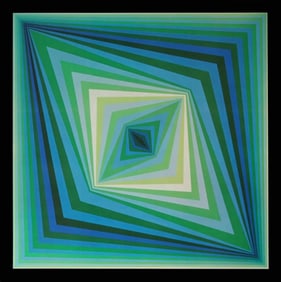 Victor Vasarely, Composition, Progressions II, Limited Edition Héliogravure