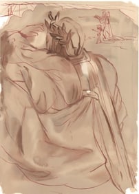 Salvador Dali, Dante’s Repentance (Michler/Löpsinger 1039-1138; Field 189-200), La Divine