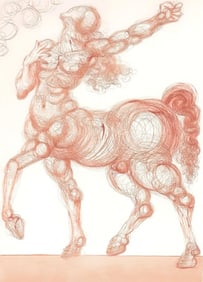 Salvador Dali, The Centaur (Michler/Löpsinger 1039-1138; Field 189-200), La Divine Comé