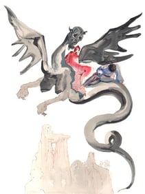 Salvador Dali, On Geryon’s Back (Michler/Löpsinger 1039-1138; Field 189-200), La Divine