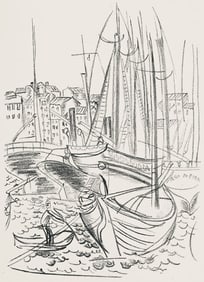 Raoul Dufy, Composition, Les Côtes Normandes, Limited Edition Lithograph