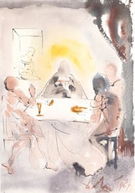 Salvador Dali, Composition (Michler/Löpsinger 1600; Field 69-3), Biblia Sacra, Limited Edition