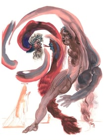 Salvador Dali, The Forth Terrace (Michler/Löpsinger 1039-1138; Field 189-200), La Divine