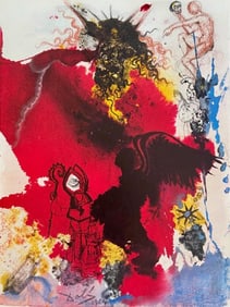 Salvador Dali, Composition (Michler/Löpsinger 1600; Field 69-3), Biblia Sacra, Limited Edition