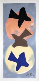Georges Braque, Soleil et Lune I (Maeght 1034), Derrière le miroir, Limited Edition Lithograph