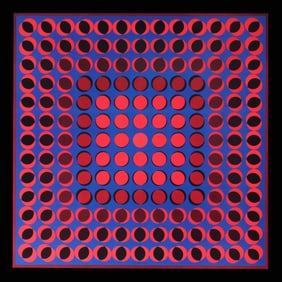 Victor Vasarely, Composition, Progressions I, Limited Edition Héliogravure