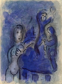 Marc Chagall, Rahab and the spices of Jericho (Mourlot 117-46; Cramer 25), Drawings from the Bible,