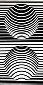 Victor Vasarely, Composition, Ondulatoires, Limited Edition Héliogravure