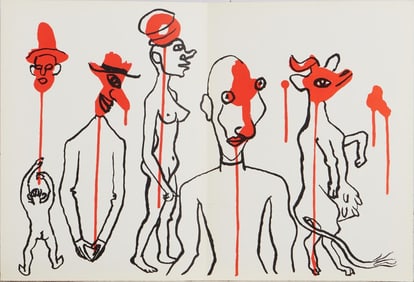 Alexander Calder, Composition, Derrière le miroir, Limited Edition Lithograph