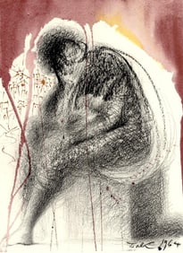 Salvador Dali, Composition (Michler/Löpsinger 1600; Field 69-3), Biblia Sacra, Limited Edition
