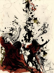 Salvador Dali, Composition (Michler/Löpsinger 1600; Field 69-3), Biblia Sacra, Limited Edition
