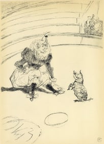 Henri de Toulouse-Lautrec, Clownesse et cochon, The Circus by Toulouse-Lautrec, Limited Edition