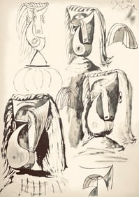 Pablo Picasso, Composition, Carnet de dessins de Picasso, Cahiers d’Art, Limited Edition