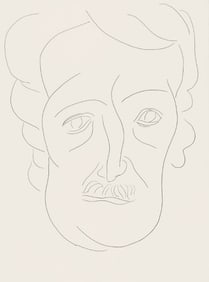 Henri Matisse, Portrait of E. Poe, Poésies, Limited Edition Lithograph