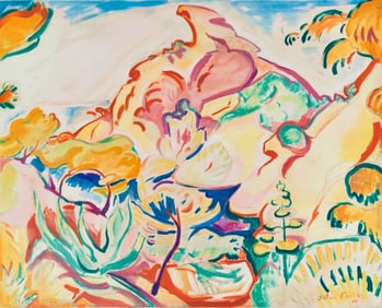 Achille-Émile Othon Friesz, Paysage à La Ciotat, Fauves, Collection Pierre Lévy,