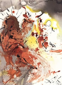 Salvador Dali, Composition (Michler/Löpsinger 1600; Field 69-3), Biblia Sacra, Limited Edition