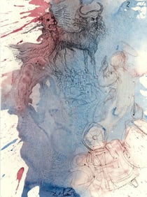 Salvador Dali, Composition (Michler/Löpsinger 1600; Field 69-3), Biblia Sacra, Limited Edition
