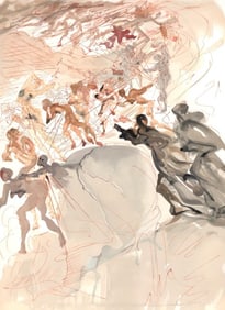 Salvador Dali, The Lustful (Michler/Löpsinger 1039-1138; Field 189-200), La Divine Comé