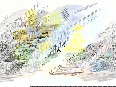 Raoul Dufy, Le cimetière des carrioles, Vacances forcées
