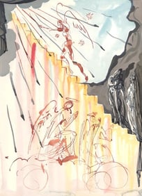 Salvador Dali, The Celestial Staircase (Michler/Löpsinger 1039-1138; Field 189-200), La Divine