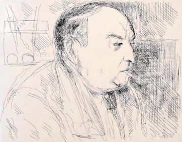 André Dunoyer de Segonzac, Portrait de l'Auteur, Au Temps de Paris Seine, Limited Edition